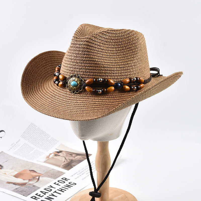 Cowboy Hat Straw - Straw Western Cowboy Hat For Woman