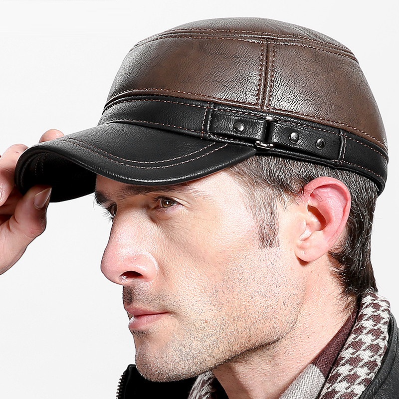 Cowskin Genuine Leather Baseba - Baseball Cap Structured recension och pris