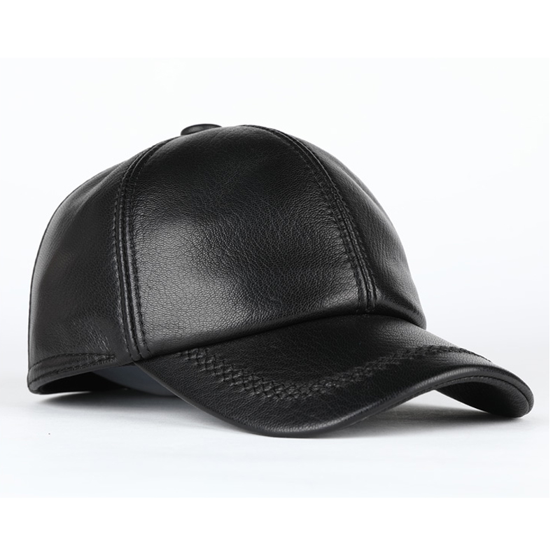 Adult New Genuine Leather Hat  - Baseball Cap Structured recension och pris