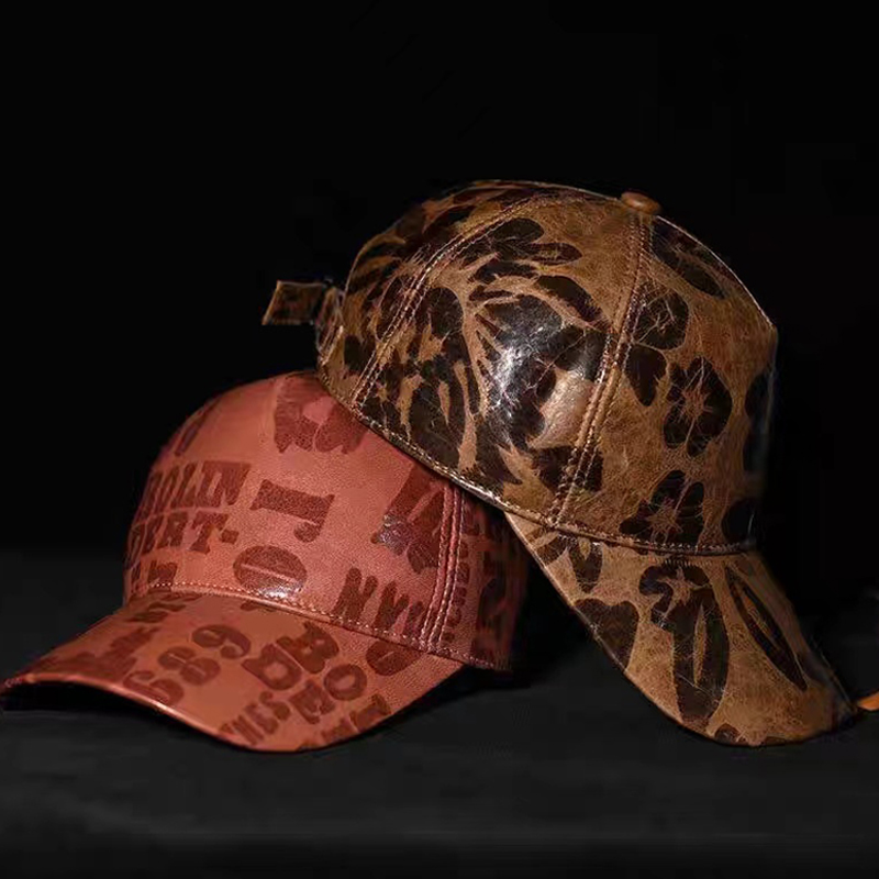 Letters Printed Leather Baseba - Baseball Cap Structured recension och pris