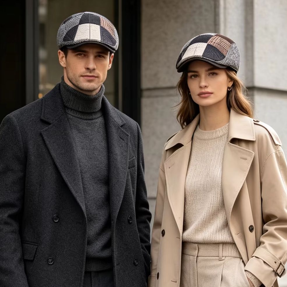 High-End Classic Men's Patchwo - Newsboy Cap Ivy recension och pris
