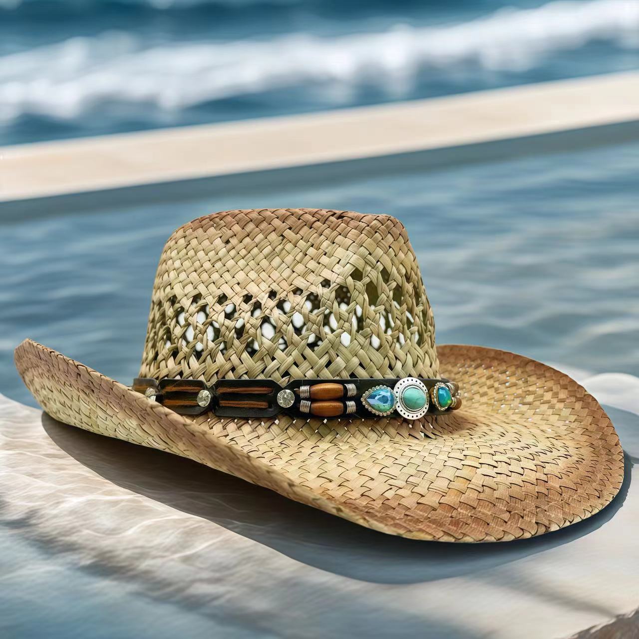 Rhinestone Cowboy Hat Straw Su - Cowboy Hat Straw recension och pris