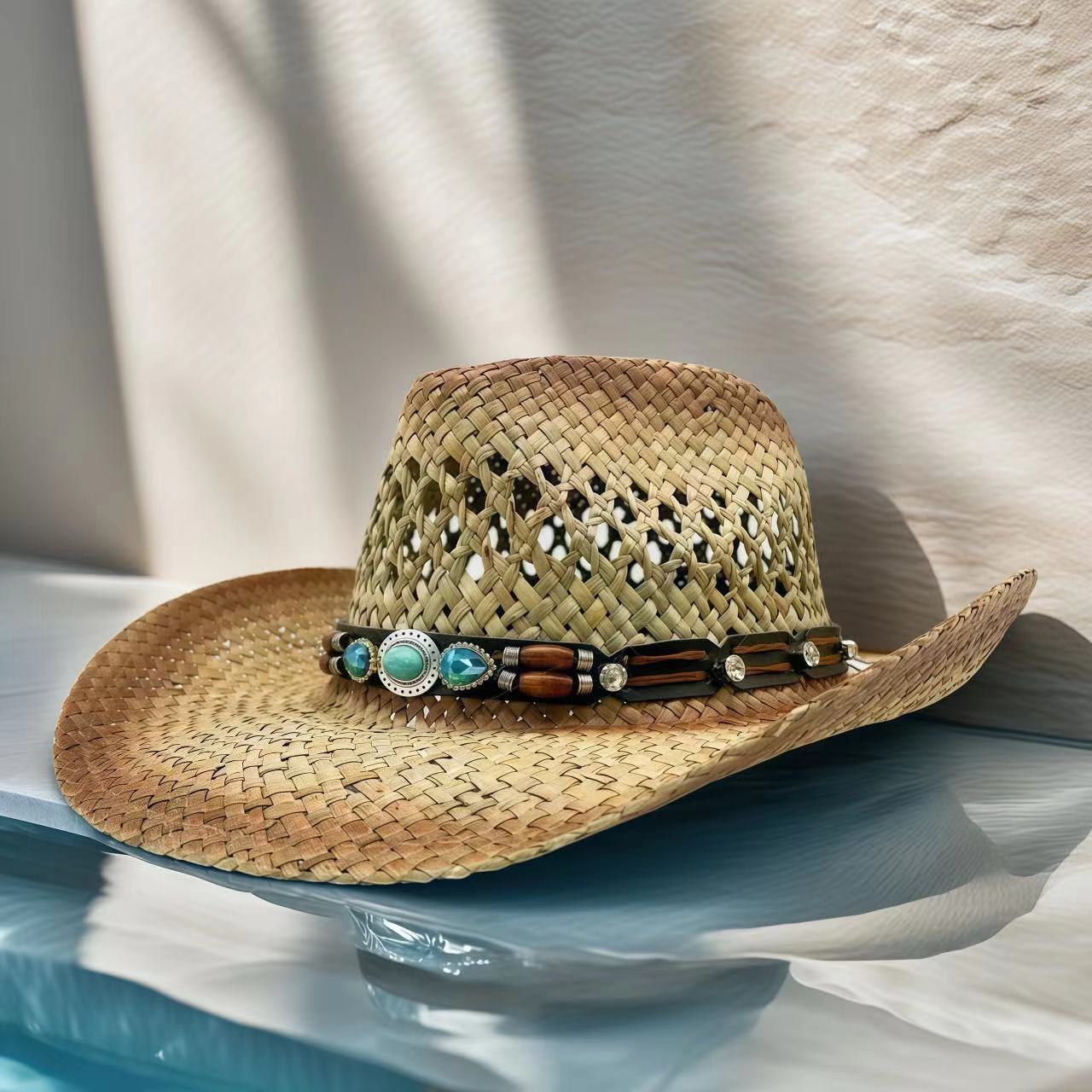 Rhinestone Cowboy Hat Straw Su - Cowboy Hat Straw recension och pris